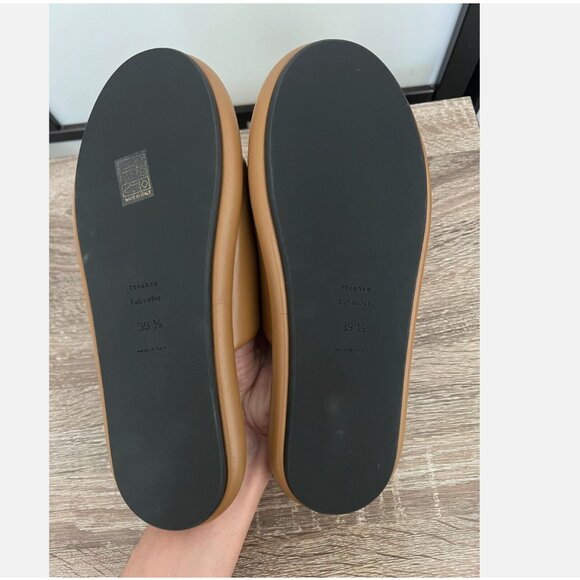 NEW Proenza Schouler Brown Lambskin Leather Pipe Sandal Slides EU 39.5 - Picture 6 of 10